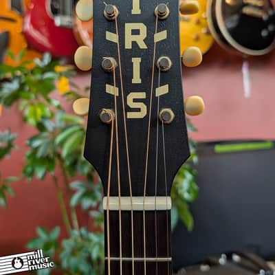 Iris JB Natural All Mahogany w/ Tortoise binding and pickguard Acoustic Guitar- Used image 3