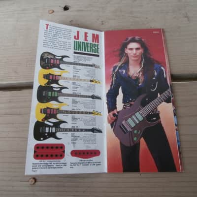 Vintage 1990 Ibanez Guitar and Bass Catalog! JEM, EX, Artist, JS Series! Rare, Original Case Candy! image 3