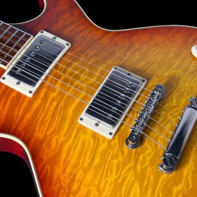 2009 Collings CL City Limits Deluxe Premium Quilt Top ~ Cherry Sunburst image 6