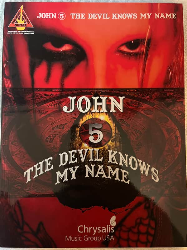 John 5 - The Devil Knows My Name - Guitar tab / tablature Book Motley Crue image 1