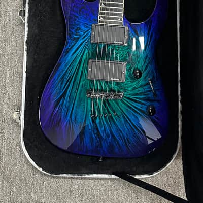 Jackson SLSMG Super Lightweight Soloist ('06-'11) - Eerie Dress Swirl #041708 with Hard Case image 7