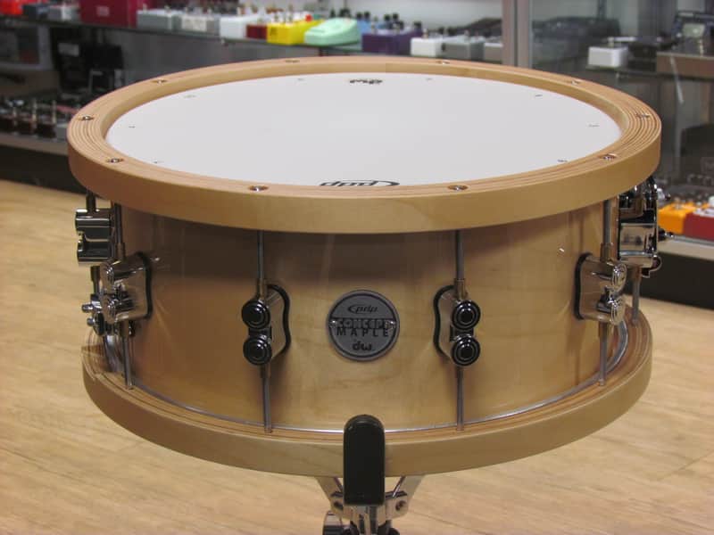 PDP PDSN6514NAWH 6.5x14 20-Ply Maple Snare Drum w/ Wood Hoops image 1