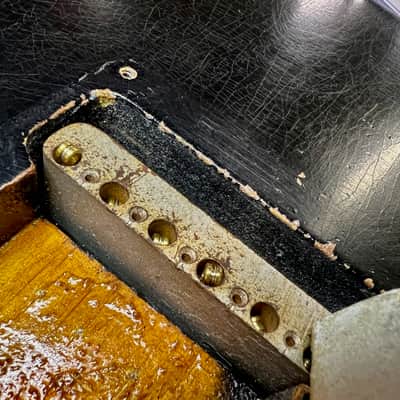 Fender Old & Real Stratocaster Pre-L Slab Board 1960 - Old Black Refinish image 25