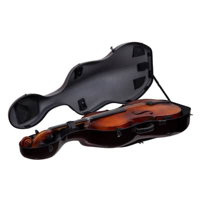Crossrock 4/4 Cello Case Composite Carbon Fiber Hardshell with Shoulder Straps, Red image 7