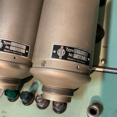 Neumann U47 TUBE  MATCHED! LONG BODY   # 2730 # 2731  MICROPHONE VINTAGE image 7