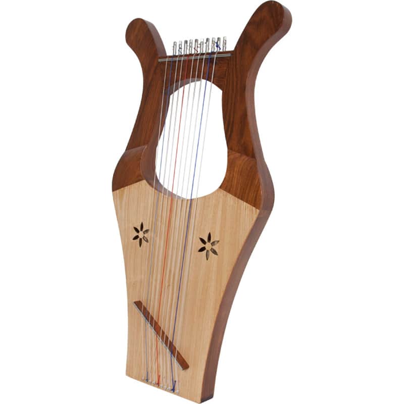 Mid-East HKNA-L Kinnor Harp with Tuning Tool & Padded Gig Bag- Light image 1