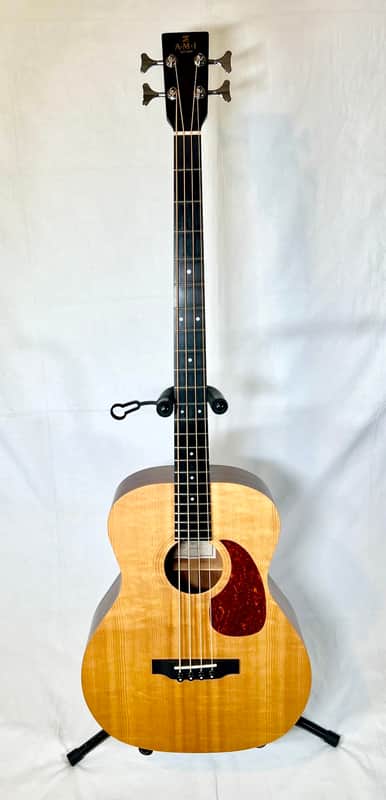 EXCELLENT 2018 AMI (BME MODEL) ACOUSTIC ELECTRIC BASS GUITAR & GIG BAG L@@K image 1
