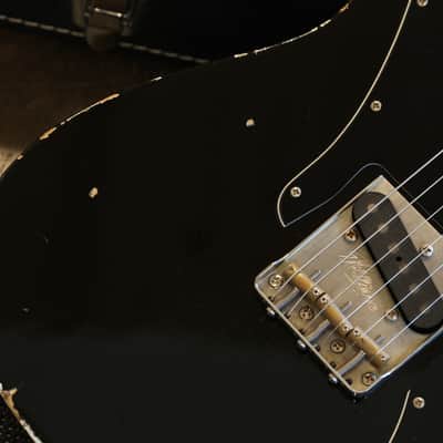 2021 K-Line Truxton '72 Swamp Ash Electric Guitar Factory Relic Black + COA OHSC image 4