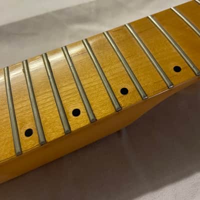 Vantage 24 Fret Electric Guitar Neck MIK Korea 1990s Maple image 3
