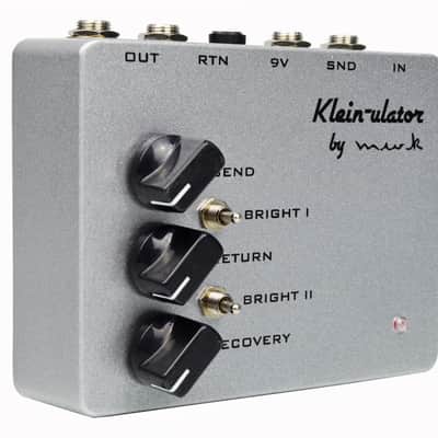 Ceriatone Mini Klein-ulator Solid State Effects Loop Buffer Pedal - Silver image 2