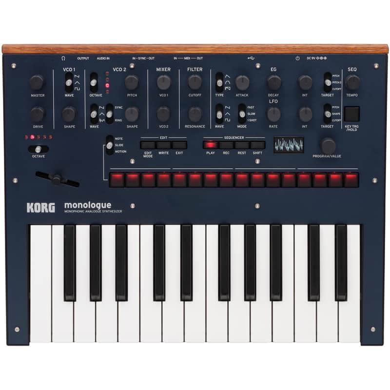 Korg Monologue Analog Synthesizer - Blue image 1