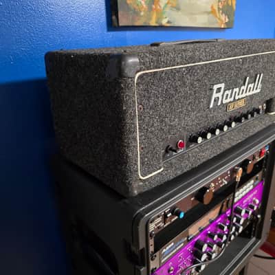 Randall RG80ES 2-Channel 100-Watt Solid State Guitar Amp Head 1980s - Black image 3