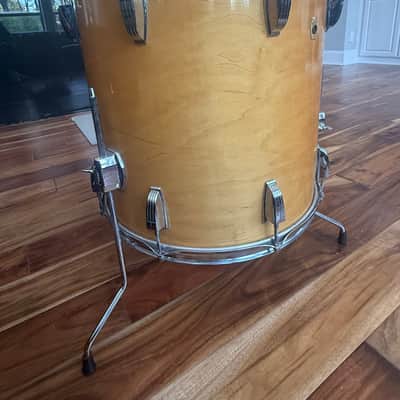 Vintage Ludwig 3ply 16x16 Thermogloss Floor Tom 60's Keystone Badge! image 5