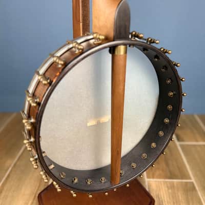 Ode Fretless Walnut Magician Nylon 5-String Openback Banjo 12" image 13