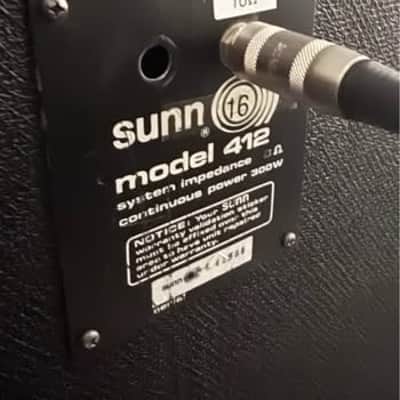 Sunn Enforcer 4x12 Cab w/ Weber Direwolf Speakers 1980s image 2