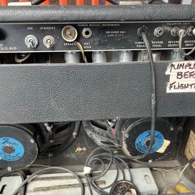1968 Fender Twin Reverb AB763 Silverface Drip Edge – Ex Now Hire Birmingham Touring Backline – DWJ Serviced image 14