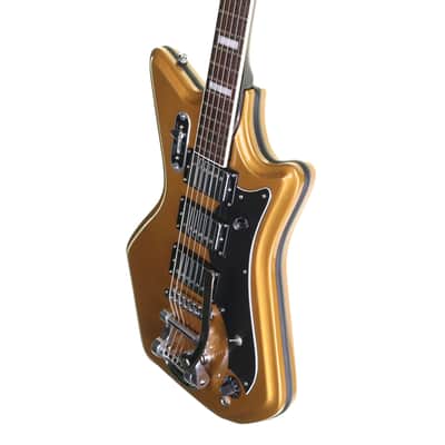 Eastwood Airline 59 3P Ripley Custom Electric Guitar, Venetian Gold image 8