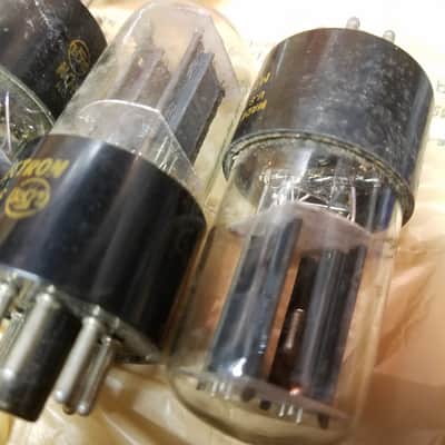RCA ONE (1) 6SN7GTB AT1000 TESTED Vacuum Tube T10 orange ink dual triode 1960-1964 image 1