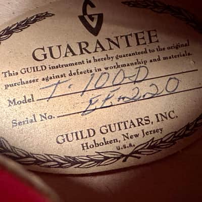 Guild T-100-D Slim jim 1965 - Sunburst image 18