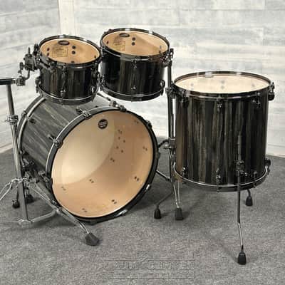 Tama Starclassic Maple 4pc Drum Set Black Clouds & Silver Linings w/Black Hw image 2