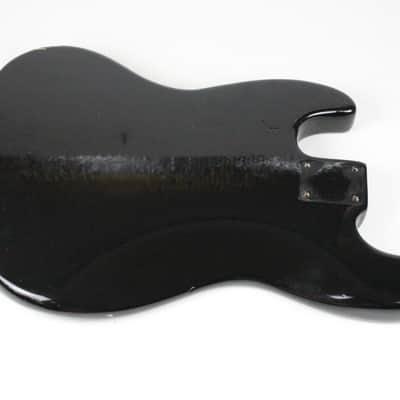 1974 Vintage Fender Jazz Bass BODY Black Re-fin American JazzBass Precision Lightweight 4.2 LBS 1970's image 7