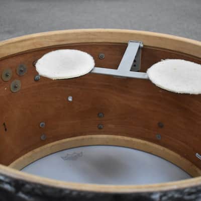 Vintage Slingerland Leedy 14" x 22" Bass Drum in Black Diamond Pearl image 9