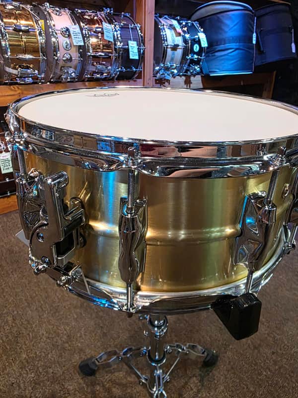 Yamaha Recording Custom 6.5x14 Brass Snare Drum image 1