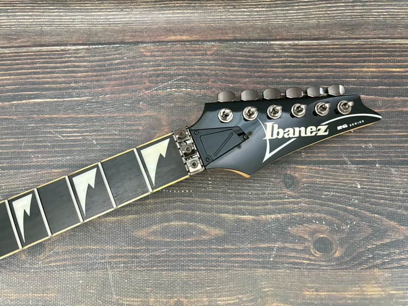 2011 Ibanez RG350EXZ Wizard III Neck Sharktooth Inlays Black imagen 1