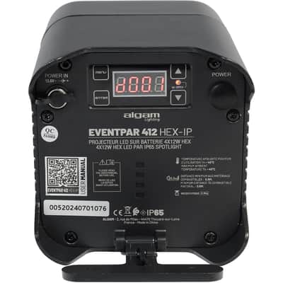 Algam Lighting EVENTPAR412-HEX-IP 4x12W RGBWA-UV IP65 a Batteria image 11
