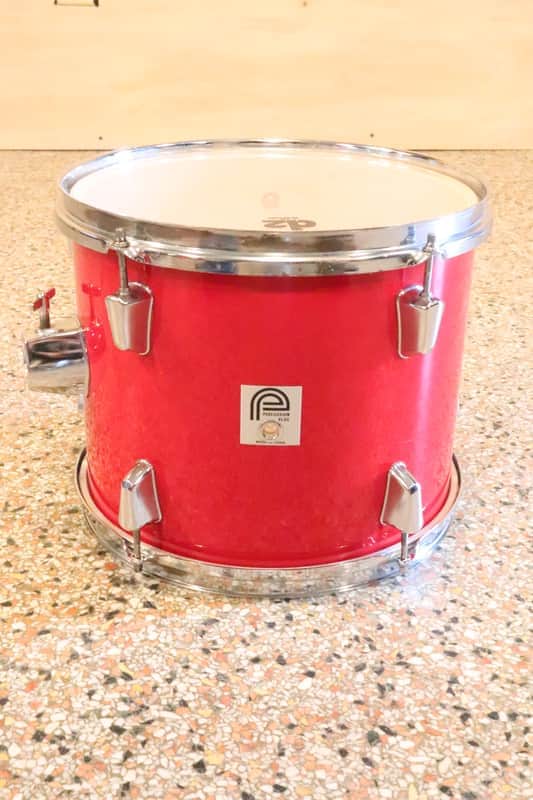 Percussion Plus 10x12 Rack Tom Drum Red Wrap image 1