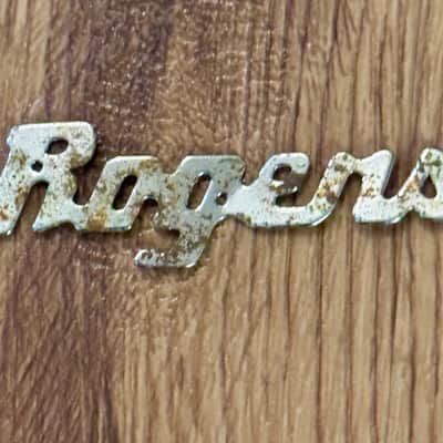 Rogers Holiday Drum Tom Badge Script Logo Vintage Replacement Part image 2