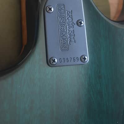 Ernie Ball Music Man Sabre, 2021, OHSC, Gorgeous flamed maple specimen image 4