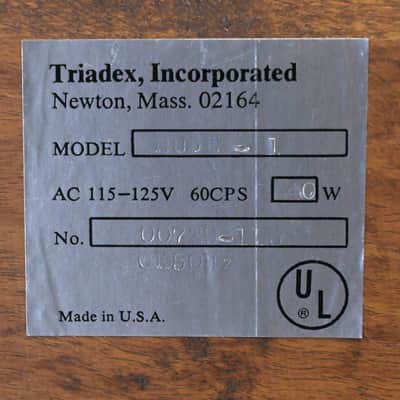 TRIADEX MUSE 1972 with matching Amplifier image 7