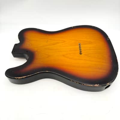 MJT Telecaster Body Relic Alder 2-Piece Nitro 3-Tone Burst mjt6660 image 6