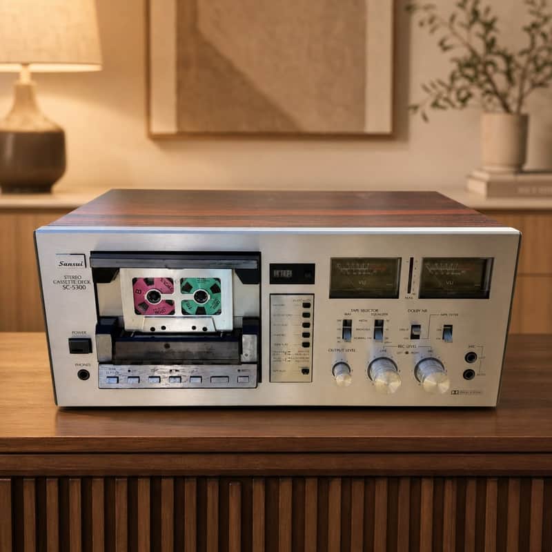 Sansui SC-5300 Rare Vintage Cassette Deck Warranty Tested image 1