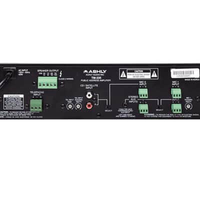 Ashly TM-335 3-Channel Public Address Mixer/Amplifier 35W image 2