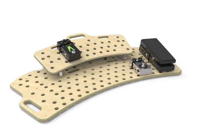 Holeyboard WIDE Classic Pedalboard - Curved Deck, 2 Levels, Lifetime Warranty image 1