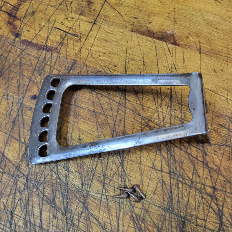 Vintage RARE 1936 Original Cowboy Guitar Tailpiece with Installation Screws Stella Parlor Luthier Parts image 1