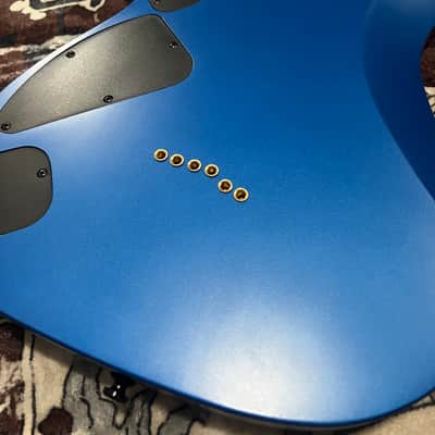 Ibanez RGDIR6M-LBM Iron Label 2018 - 2019 - Laser Blue Matte image 9