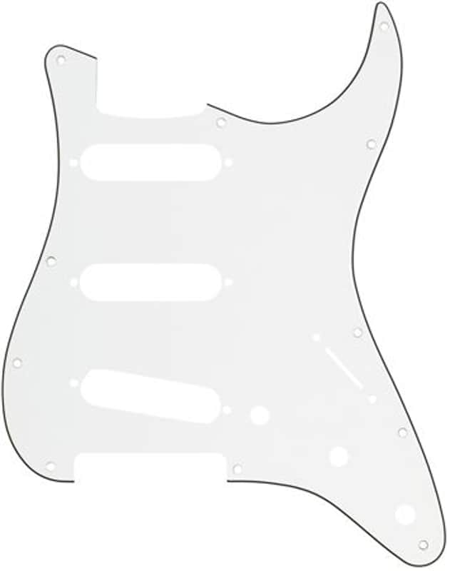 Fender Pickguard for Stratocaster 11 Hole Modern 3 Ply Parchment image 1