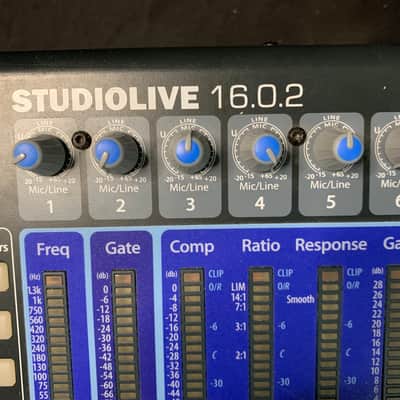 PreSonus StudioLive 16.0.2 USB 16-Channel Digital Mixer 2017 - Present - Blue/Silver image 7