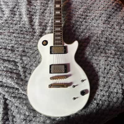 Blitz by Aria Pro II Les Paul Custom (White) | Reverb