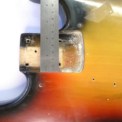 Vintage 1975 Fender P-P Precision Bass Double P-Bass Sunburst 4-Bolt Body mid-1970s image 18
