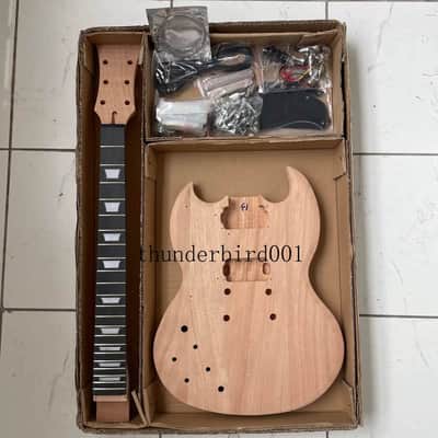 Lefty DIY Project Guitar Mahogany Body, Rosewood Fingerboard Neck image 1