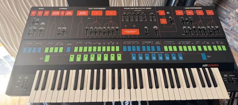 ARP Quadra Polyphonic Analog Synthesizer 1978 - 1981 - Black / Orange image 1