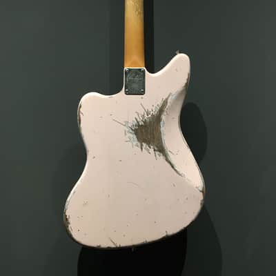 Made to Order - FRANCHIN Neptune guitar Relic Aged 100% Nitro Lacquer (Sunburst/ Black/ White/ Blue/ Green/ Yellow/ Red/ Pink/ Burgundy/ Purple/ Gold/ Silver, etc.) Offset Jazzmaster Style Made in Italy image 15