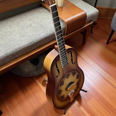 National Reso-Phonic Triolian 2021 - Walnut Burst - Steel image 3