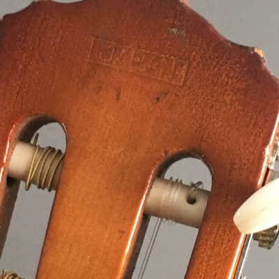 Vintage Kawai MIJ Japan Classical Guitar Lefty Conversion 1960s Natural Relic Martin Style Binding Bonus Gig Case image 19
