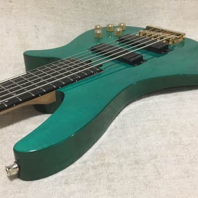Yamaha RBX 6JM 6 String Bass Guitar John Myung Signature Turquoise Blue Green image 9
