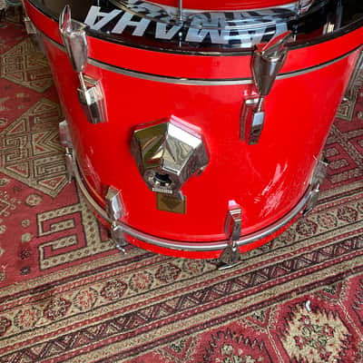 Yamaha V-Power Drum Shells 13/16 1990s - Red image 5